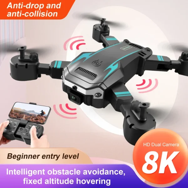 KBDFA G6 Professional Foldable Drone | HD Camera, GPS, Obstacle Avoidance, WiFi FPV, RC Quadcopter | Perfect Gift for Drone Enthusiasts - Image 2