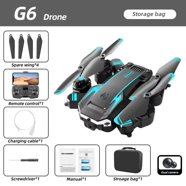 KBDFA G6 Professional Foldable Drone | HD Camera, GPS, Obstacle Avoidance, WiFi FPV, RC Quadcopter | Perfect Gift for Drone Enthusiasts - Image 7