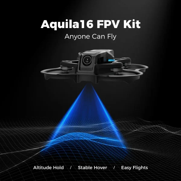 BETAFPV Aquila16 FPV Kit | ELRS 2.4G LiteRadio 2 SE, VR03 FPV Goggles, 25-350mW VTX, 1102 18000KV Racing Quadcopter Drone - Image 4