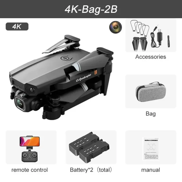 2024 XT6 Mini Drone 4K & 1080P HD Camera, WiFi FPV, Altitude Hold, Foldable Design, RC Quadcopter for Kids & Beginners | Great Gift Idea - Image 9